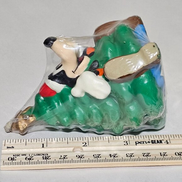 Disney Goofy Christmas Tree Figural Candle 4" Enesco1995 Tree-rrific vintage - Picture 7 of 7
